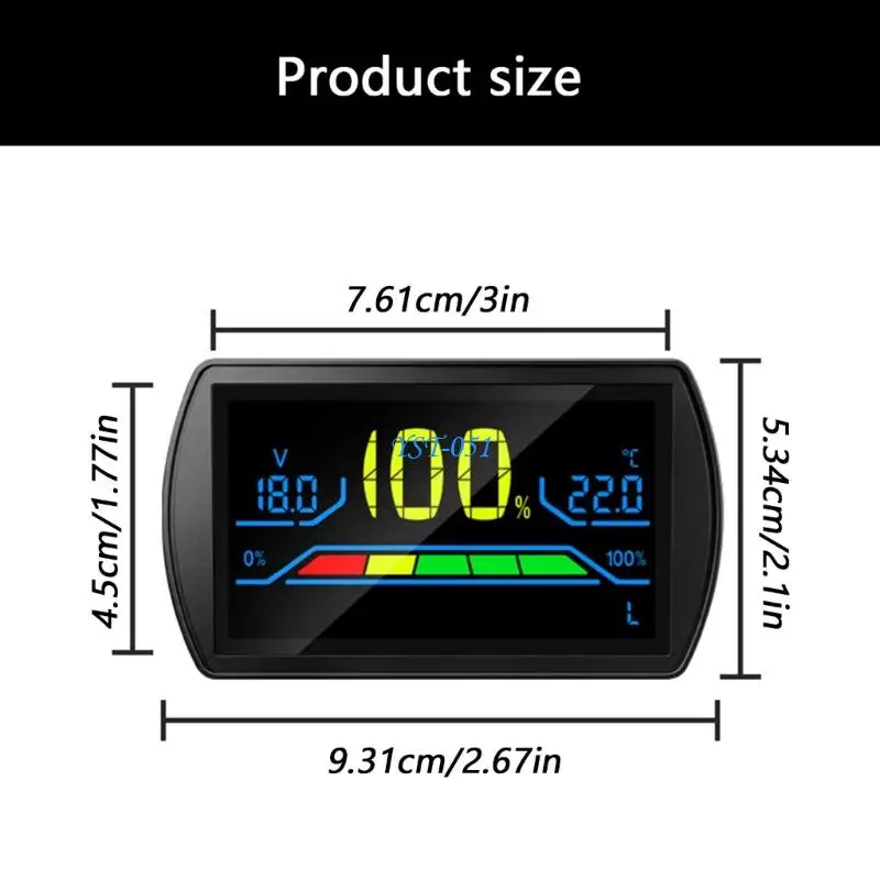 E15A Digital Battery Voltages Tester For Electric Vehicles And Outdoor Power Supplies