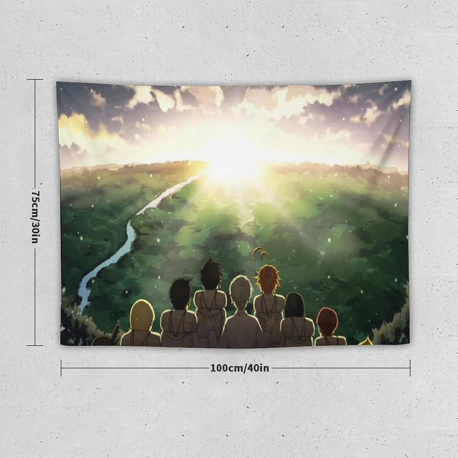 The promised neverland Yakusoku no Nebārando Tapestry Bedroom Decoration Bedroom Decor Aesthetic Tapestry