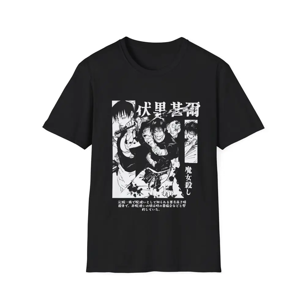 Toji Fushiguro Anime T-shirt Jujutsu Kaisen Anime Manga Shirt Japanese Anime T