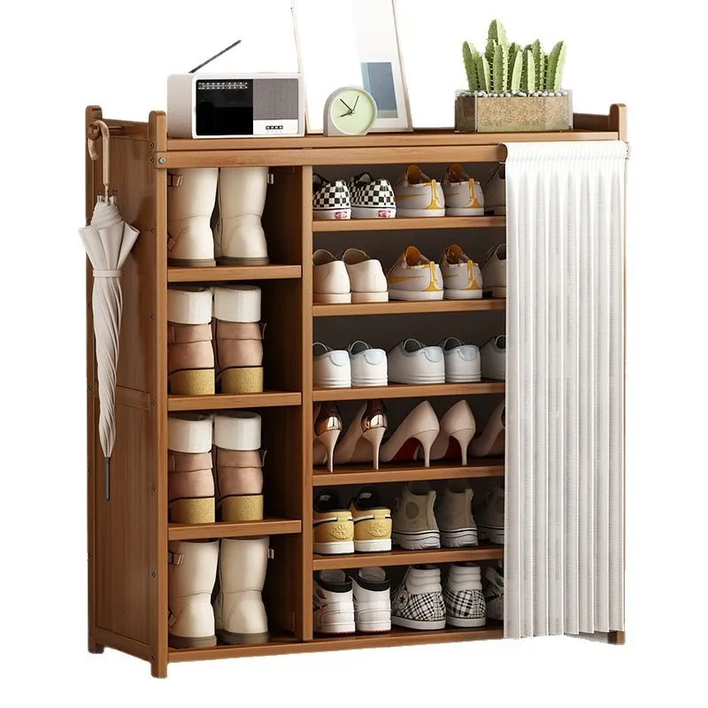 

Simple shoe cabinet shoe rack door shoes enter the door storage dormitory multi-layer