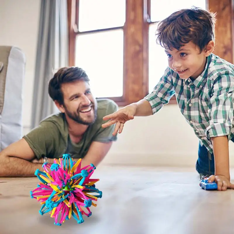 Breathing Ball Expandable Ball Toy Sphere Colorful Expanding Ball Sensory Toys, Fidgets Toys Multifunctional Stress Reliever Bal