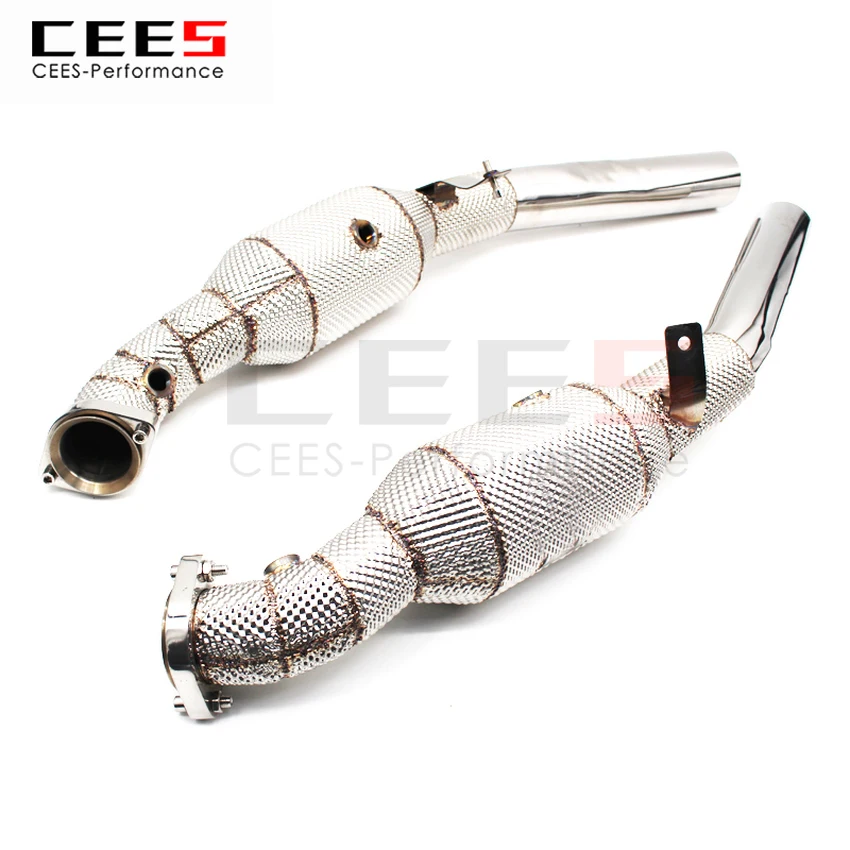 

CEES Exhaust System For Mercedes-Benz ML63 6.2 Headers With Catalyst Test Pipe Converter High Flow Catted Exhaust Downpipe