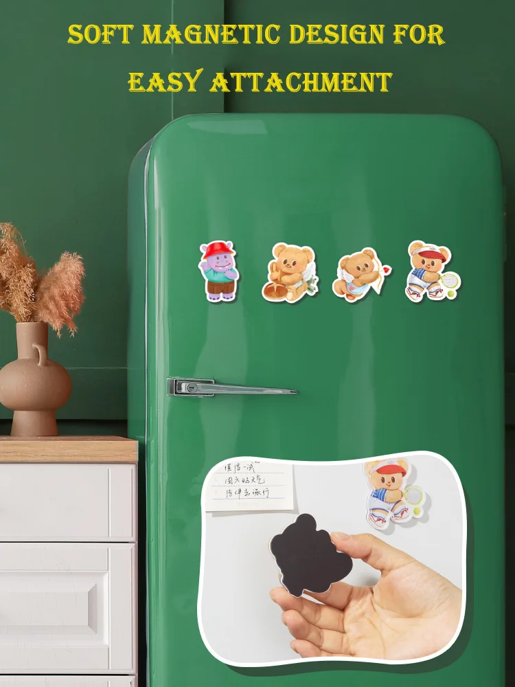 MINISO Butter Bear Kühlschrankaufkleber Zubehör Eis montiert Bunsho Acryl Kühlschrankaufkleber periphere Co-Branding