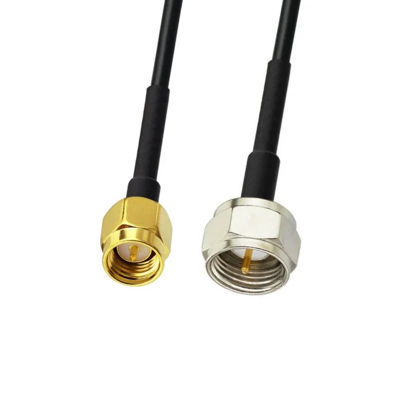 JXRF  SMA to F Adapter F female to SMA male to F male straight RG174 pigtail cable rf coaxial jumper cable assembly