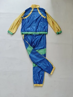 Kids Color Block Tracksuit 2 Piece Set Boys Girls Casual Sports Outfit