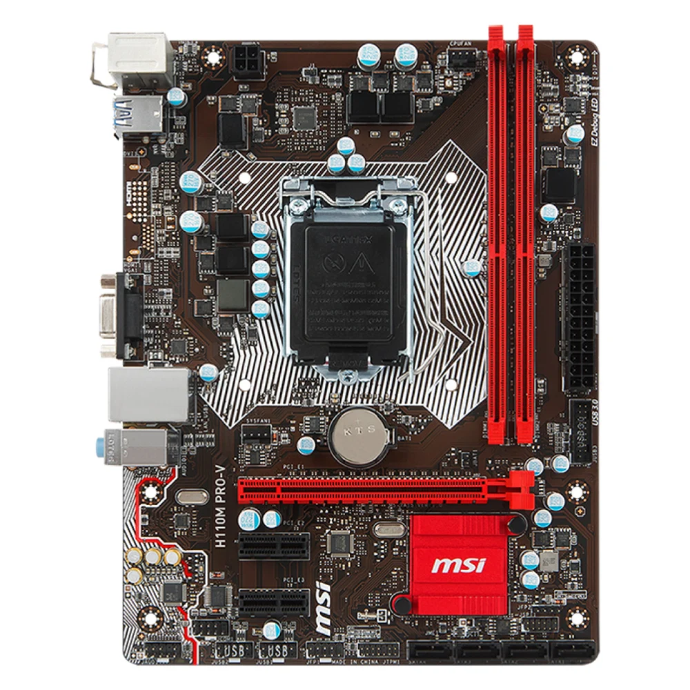 Used  MSI H110M PRO-V Motherboard LGA1151/DDR4/M-ATX