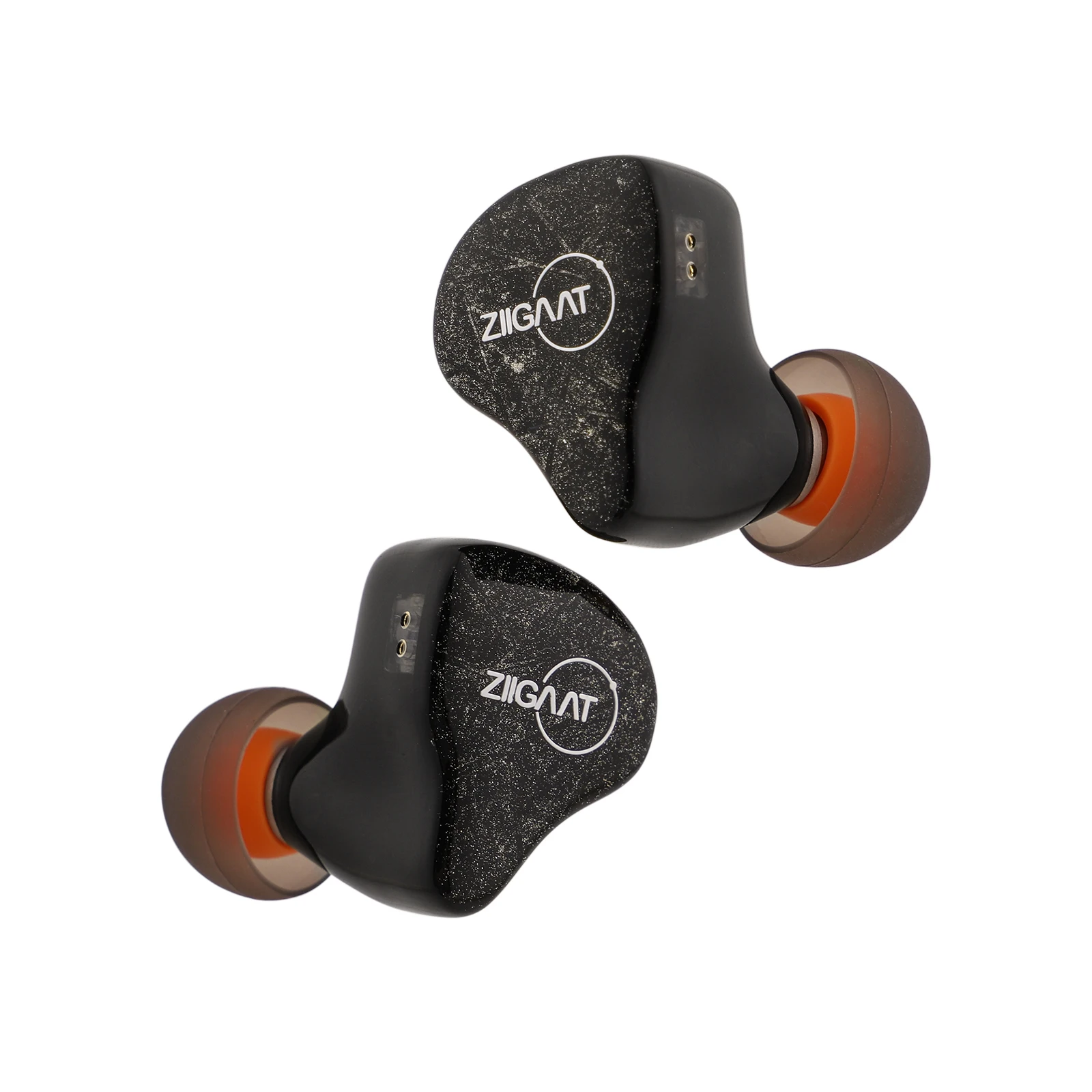 

Hot Selling Products 2025 ZiiGaat Lush Studio 1DD+4BA Hybrid Silver IEM 2 Pin Iem Cable Mini Earphon