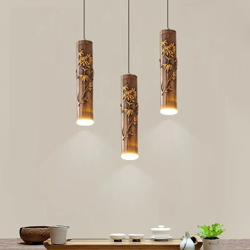 

Homestay hotpot Chinese style bar counter pendant light Restaurant Art Chinese Modern Simple Ancient Style Light