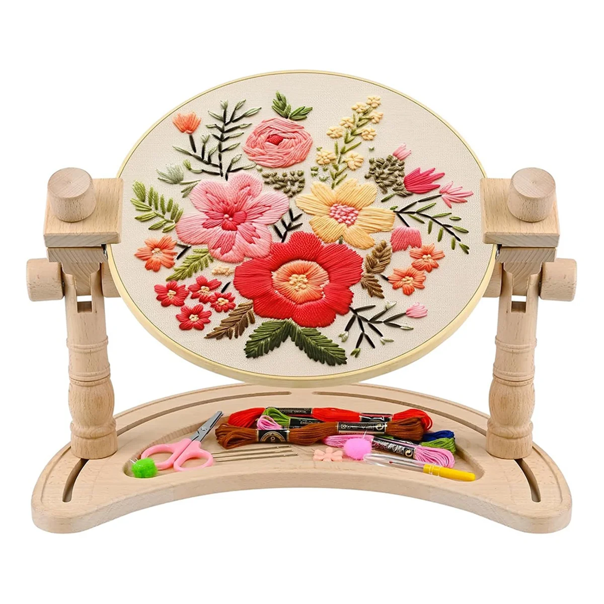 BOFOF Embroidery Hoop Stand Adjustable - 360°Rotated Embroidery Frame Stand, Embroidery Stands for Hand Work Art Craft