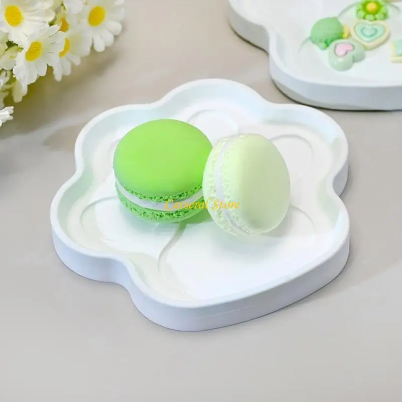 

M4YF Resin Cats Paws Tray Mold Silicone Plate Molds Small Tray Moulds Silicone Texture