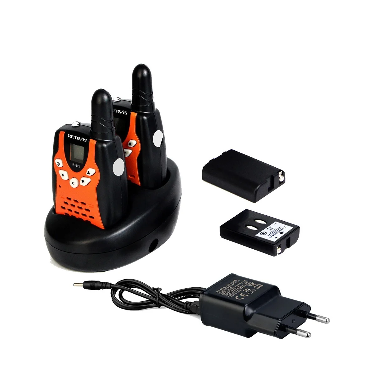 Walkie Talkie for Children, RT602, Recarregável, Rádio com Bateria, Presente de Natal, Brinquedo para Crianças, Meninos e Meninas, 0.5W, 2PCs