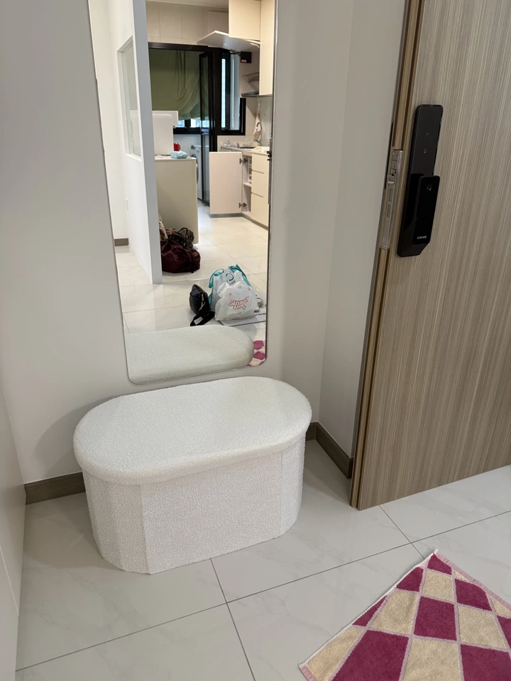 Nordic Folding Storage Stool Entrance Hall Sitting Shoe Stool Living Room Rest Sofa Seat Storage Home Furniture Bed End Stool