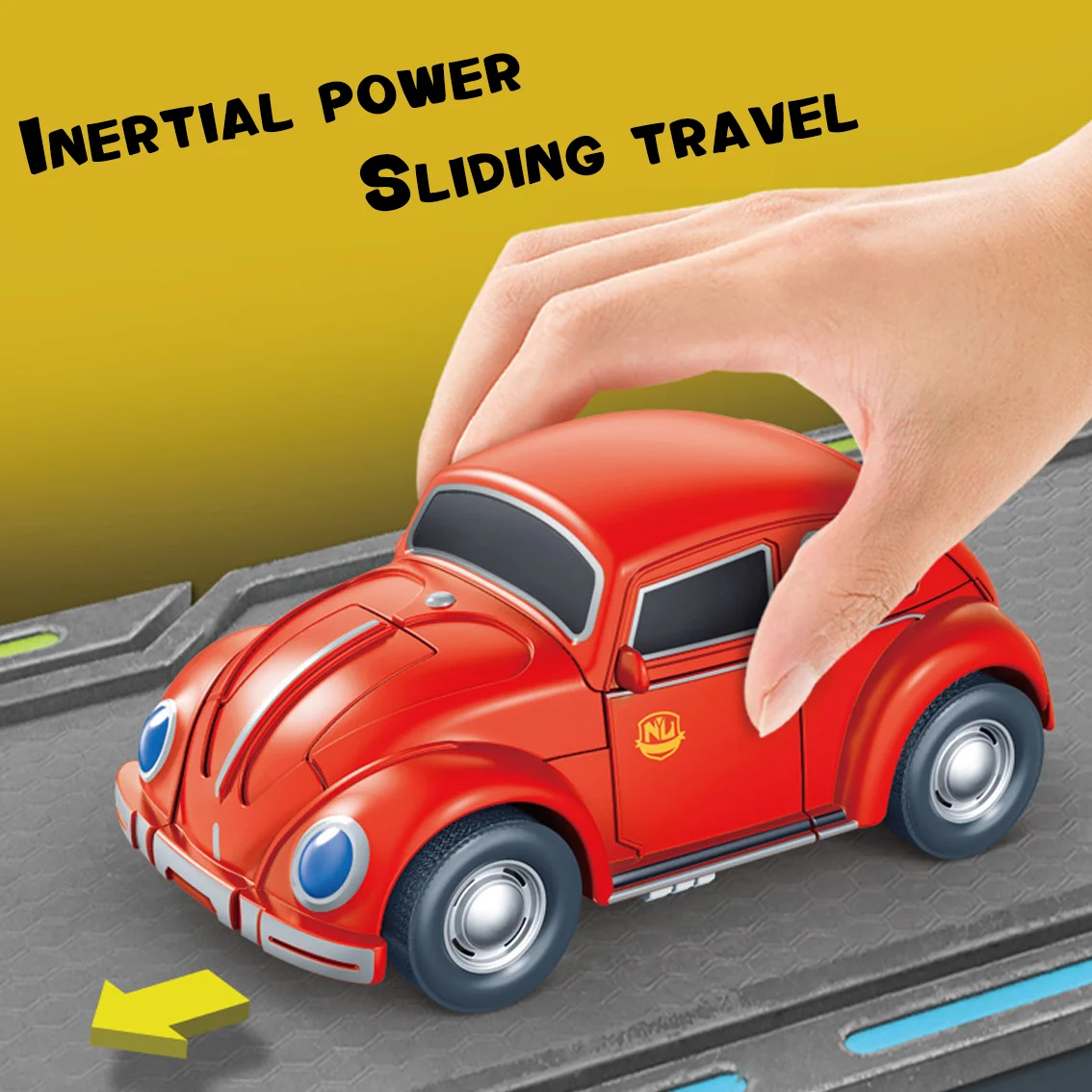 Transformerende autorobot, transformerende vintage autorobot, traagheidsauto voor kinderen, jongen en baby transformeert in politiespeelgoed