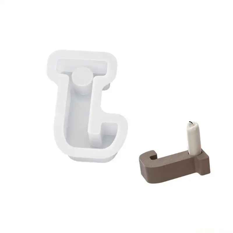 D46E Silicone Crafts Moulds Hand-Making Holder Mold Letter Shaped