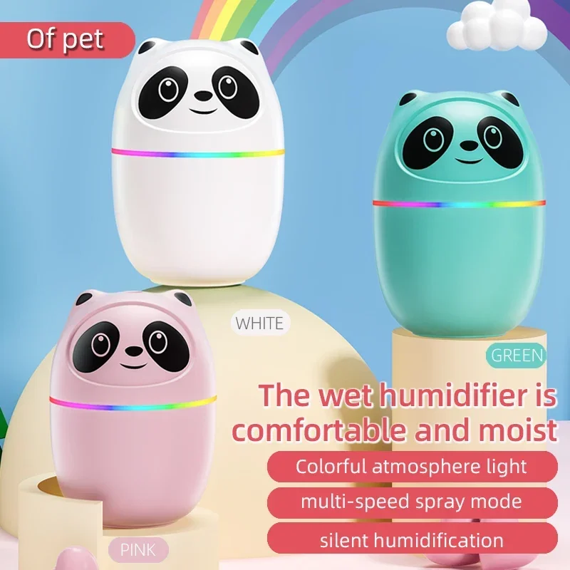 Umidificador de ar gatinho e urso, umidificador de ar fofo, aromaterapia, difusor de óleo essencial, purificador de ar para casa e carro