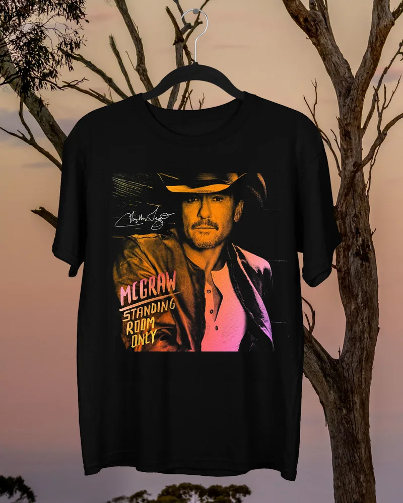 Camiseta de Tim McGraw para hombre y mujer, camisa de color negro, S-5XL, Y2K, de verano, 2023