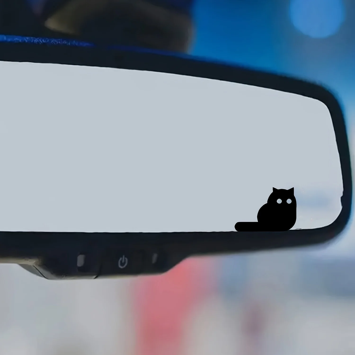 Cute Minimalist Cat Silhouette Stickers Waterproof Vinyl Decals for Car Laptop Window Decor Black White Pink Multi-color