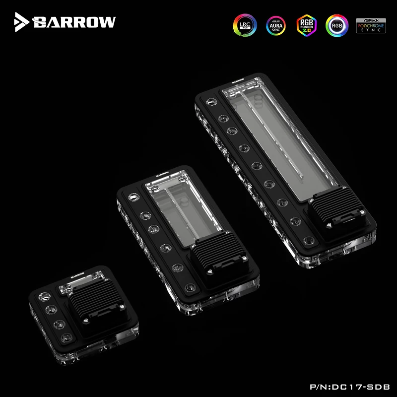 Imagem -03 - Barrow Universal Distro Plate Posição do Radiador Rgb Reservoir Board Bomba Combo Preto ou Branco 120 240 360 Posição Dc17-sdb