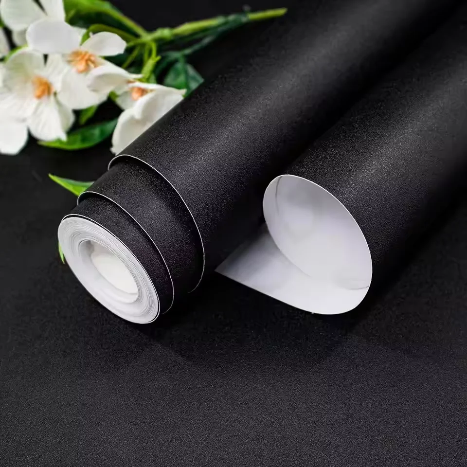 55cm Matte Frosted Solid Color Wallpaper Stain-Resistant Waterproof And Moisture-Proof Suitable For Bedroom And Home Decoration.