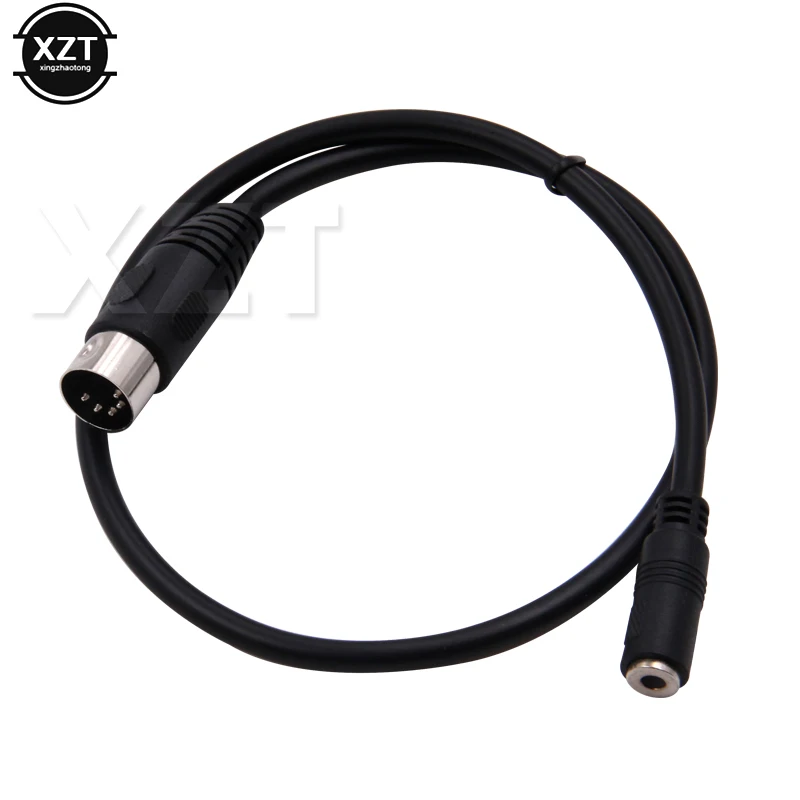 DIN To 3.5mm Cable, 50CM 5 Pin DIN Plug Male To 3.5MM Female SmartPhone AUX Headphone Stereo Jack Adapter Input Cable 1.5m  0.5m
