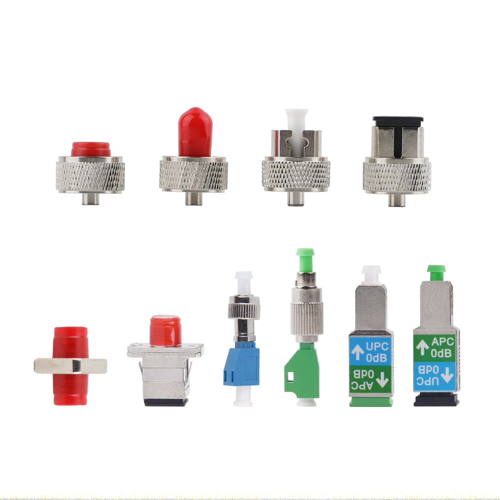 Комплект оптоволоконных адаптеров, 10 шт., адаптер OTDR SC FC ST LC, разъем для тестирования OTDR