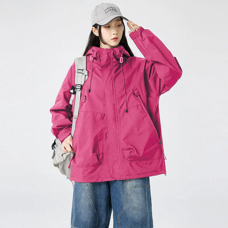 Mens-Womens-Single-Layer-Jacket-Outdoor-Hiking-Workwear-Multi-Pocket-Mountain-Coat-Windproof-Lightweight-Casual-Unisex-Outerwear