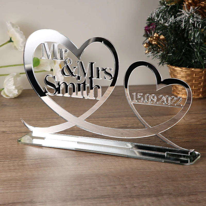 Custom Mr & Mrs Wedding sign,Custom Last name sign, Mr and Mrs Last name sign for Wedding top table, Wedding centrepiece decor