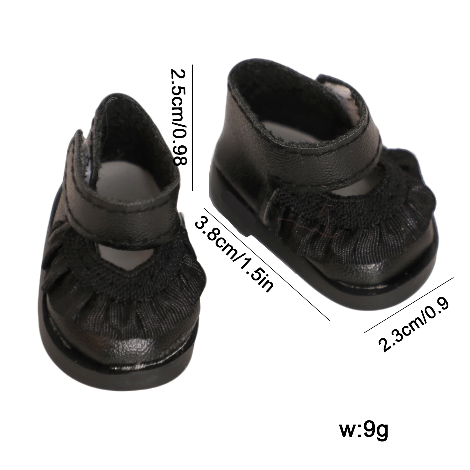 Voor 17 cm Labubu Meisje Pop Schoenen 3.8 cm Pu-Lederen Mini Schoenen Kant Leuke Schoen Voor V1 V2 V3 Labubu Poppen Katoen Speelgoed 2 kleuren