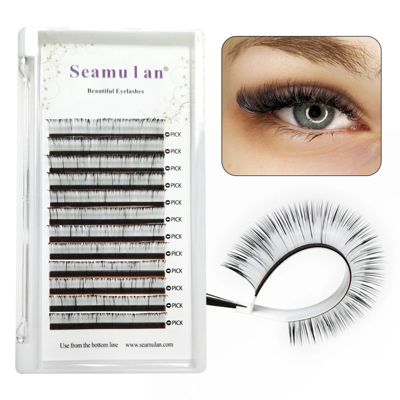 Eyelash C D Curl 8-13mm Mix Length False Lashes Eyelash Individual Colored Lashes Faux Eyelash Extensions Makeup Ombre Eyelash