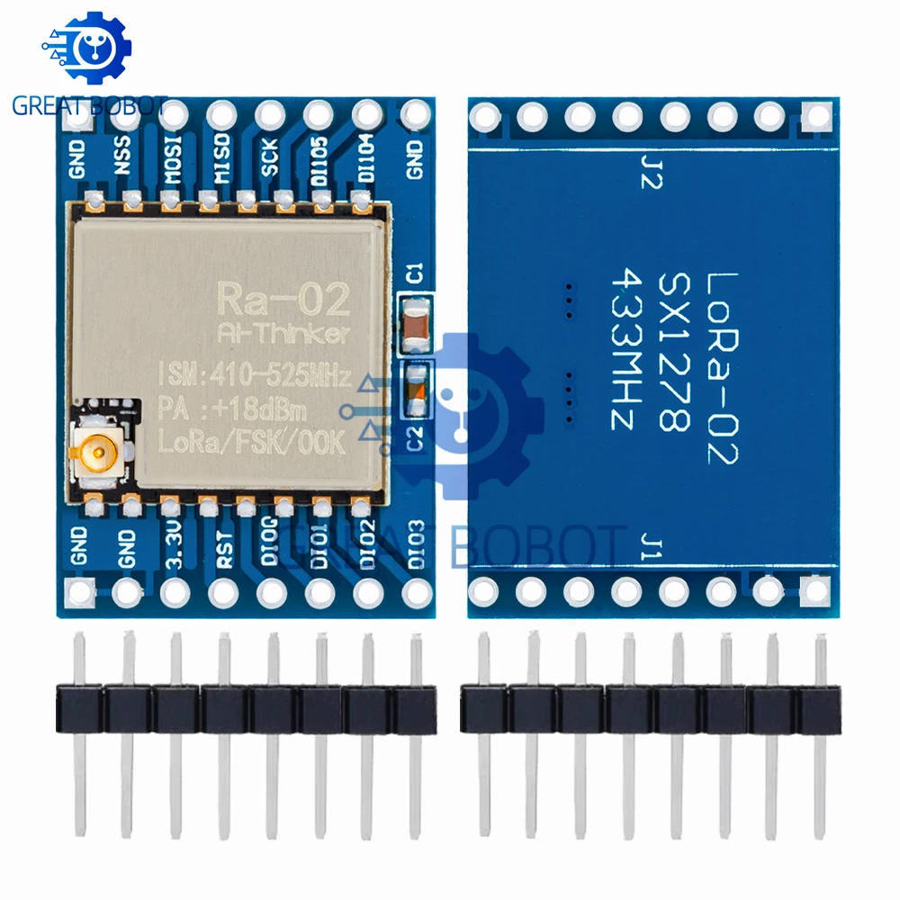 433MHZ SX1278 LoRa Module 433M 10KM Ra-02 Wireless Spread Spectrum Transmission Board 2.4G IPX Antenna for Smart Home