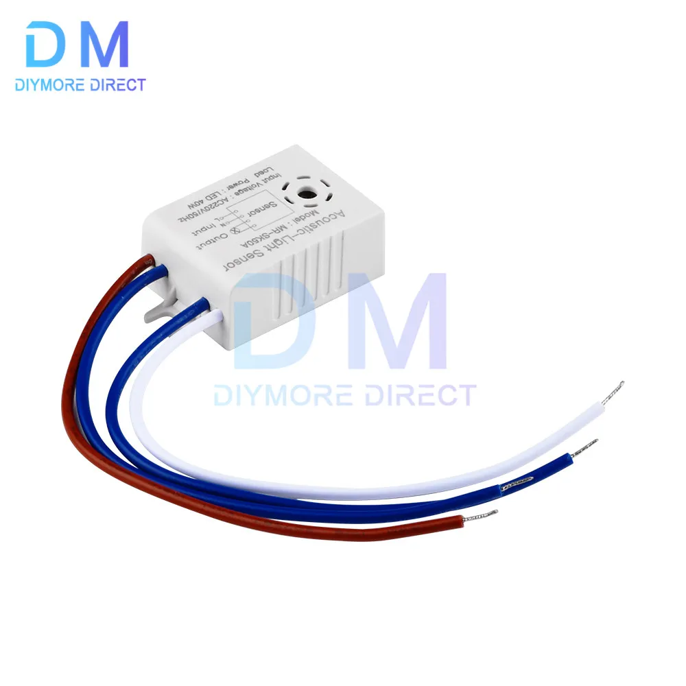 AC180-265V Module Detector Auto Switch Intelligent Sound Voice Sensor Light Switch Smart Home Automatic Induction Switch