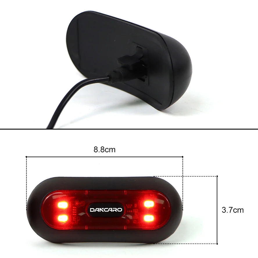 Motorcycle Warning Light Helmet LED Smart Light Night Cycling Safety Signal Universal Bicycle Helmet Taillight Accessrioes