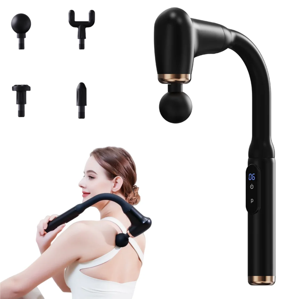 Massage Gun Deep Tissue with Extended Handle Revolutionary U-Shaped Back Massager Body Massager for Neck, Shoulder, Leg