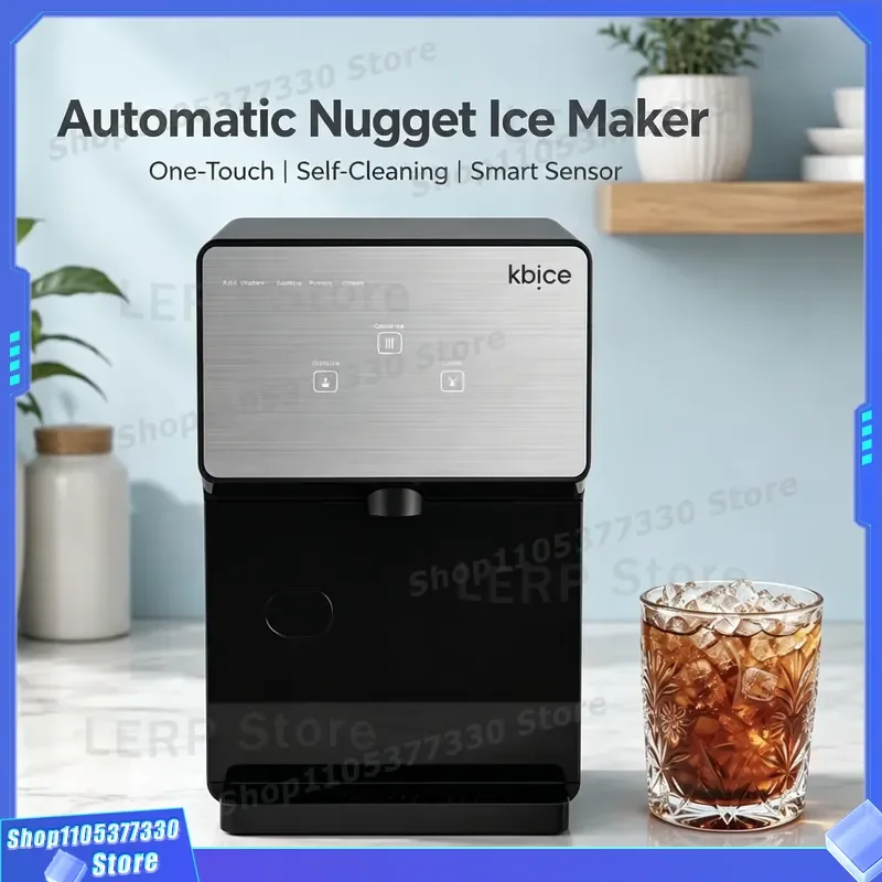 2026 Hot-selling Portable Ice Cube Machine Desktop Ice Crusher for Kitchen Soft Ice Cube Machine Self-Cleaning