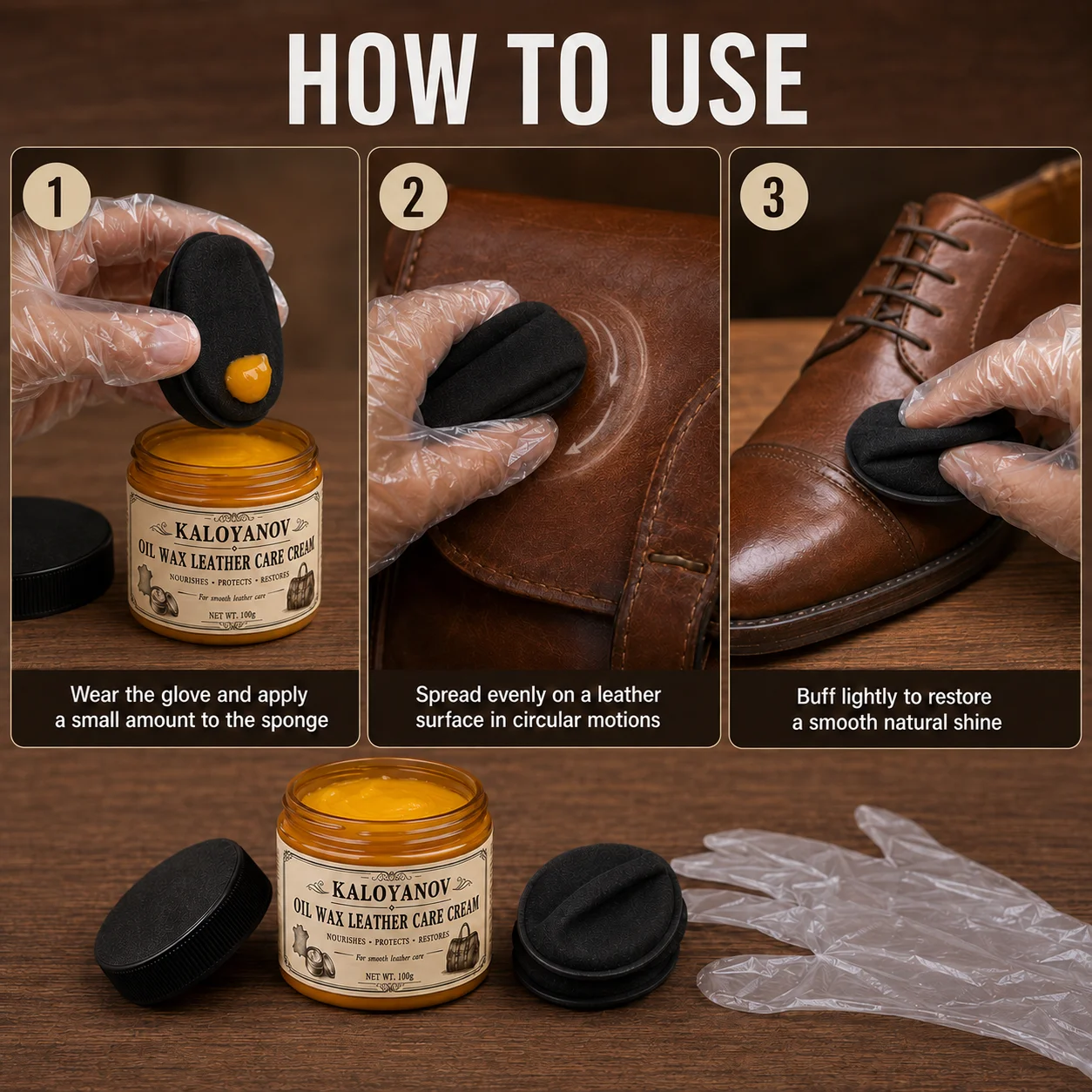 Kit de Soin du Cuir 100g : Crè - Shoe Polish Cream avis et prix