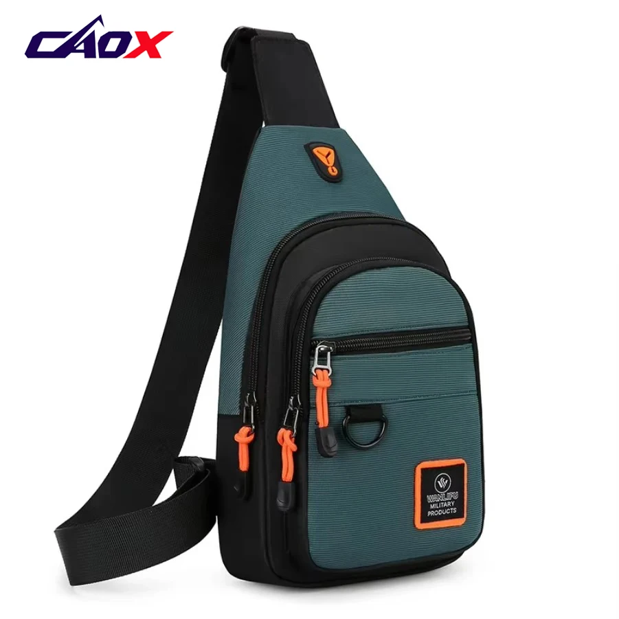 Fashion Men's Chest Bag Handbag Lightweight Oxford Fabric Crossbody Shoulder Bag Stylish Casual Men's Waist Packs Male Chest Bag