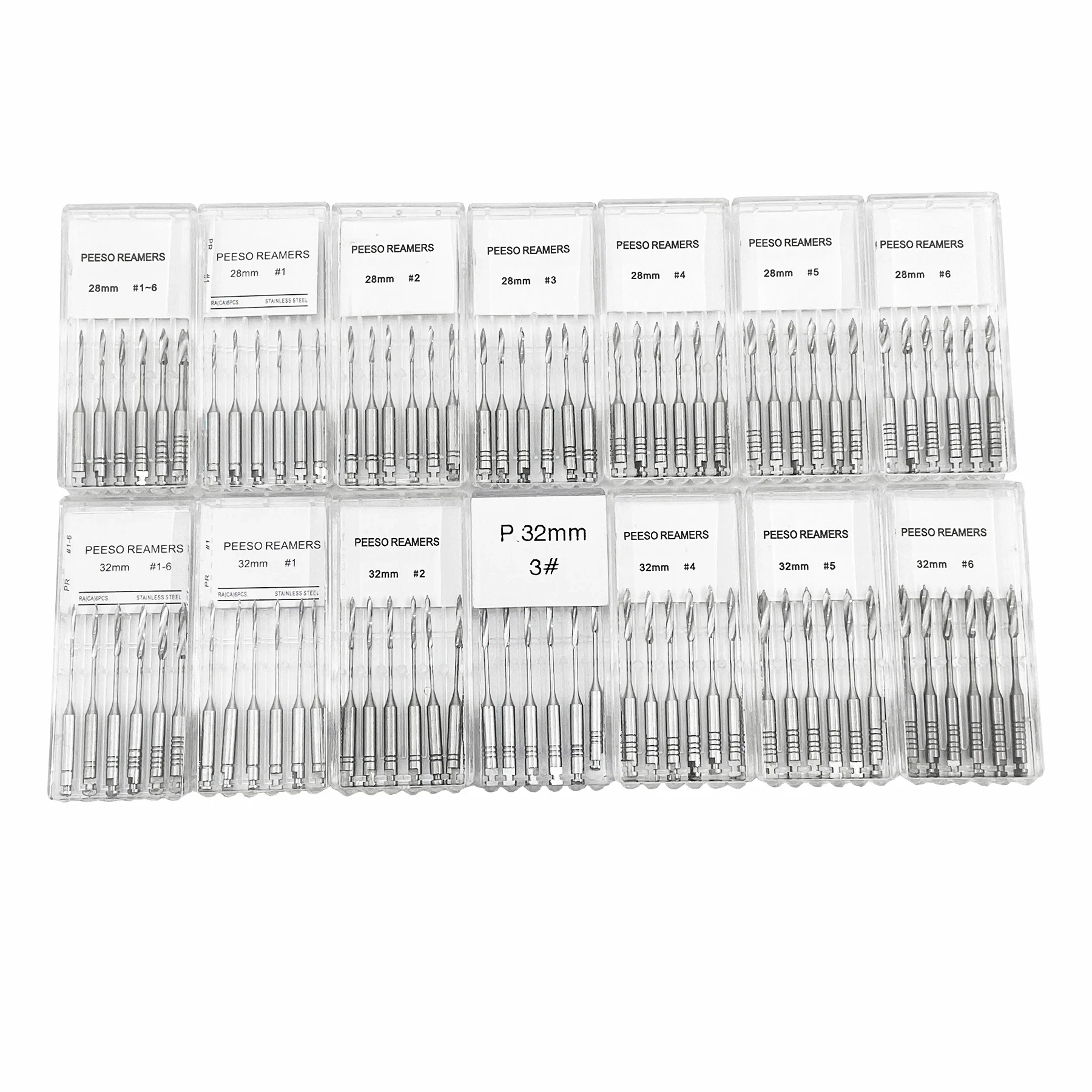 

Dental Root Cannal Endo Peeso Reamers Drill 28/32mm Stainless Steel Endodontic Instruments Dentistry Odontologia Dentist Tools