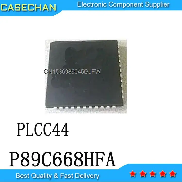 

5PCS/LOT New and Original P89C668 PLCC44 P89C668HFA