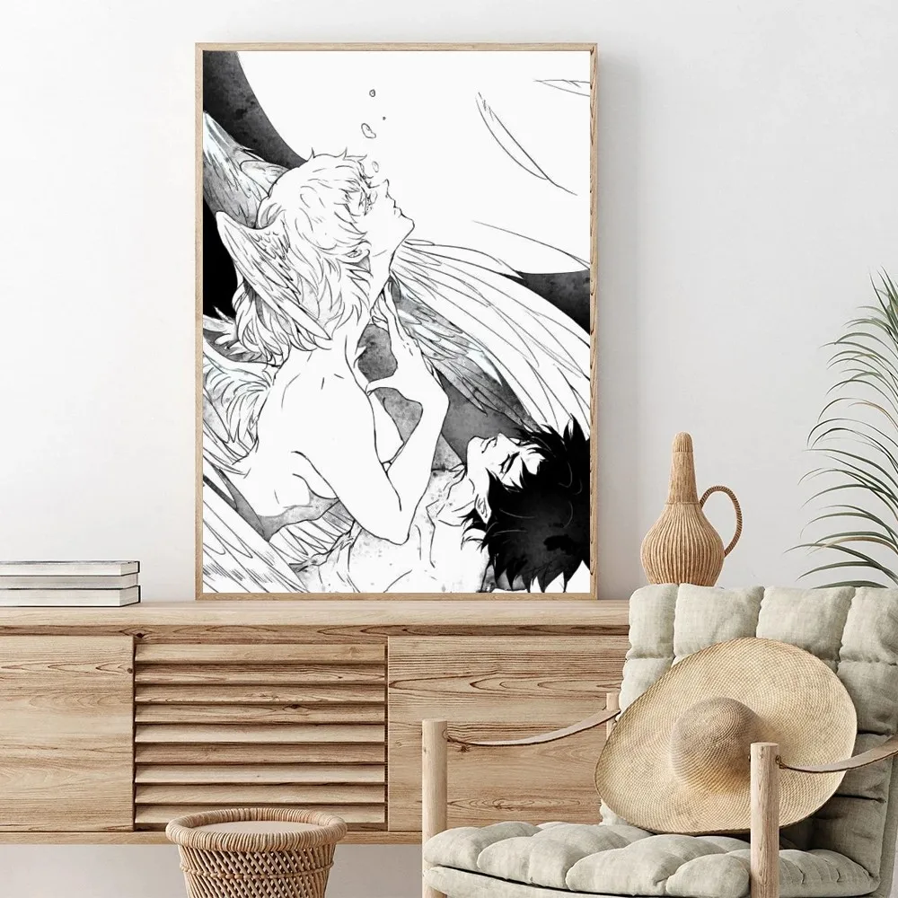 Anime D-Devilman C-Crybaby Poster Posters Kraft Paper Vintage Poster Wall Art Painting Study Aesthetic Art Small Wall Stickers