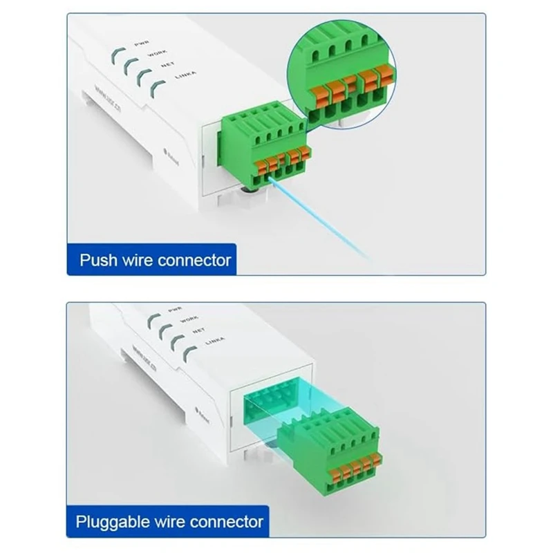 RS485 To Ethernet Converter Tiny Size Serial Server USR-DR134 Support TCP/UDP/HTTP/DHCP/DNSP Modbus TCP/RTU