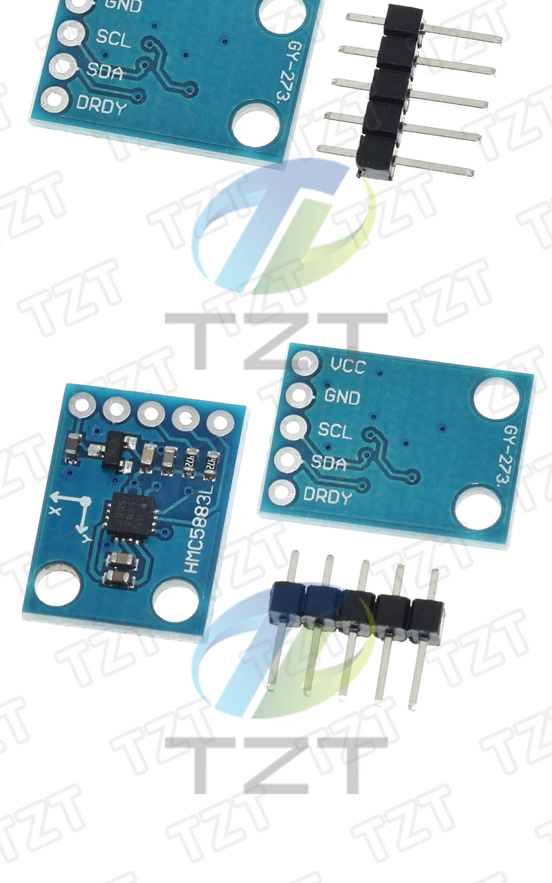 TZT GY-273 QMC5883L Modul Kompass-Magnetometer-Sensor 3V-5V – Detail 4