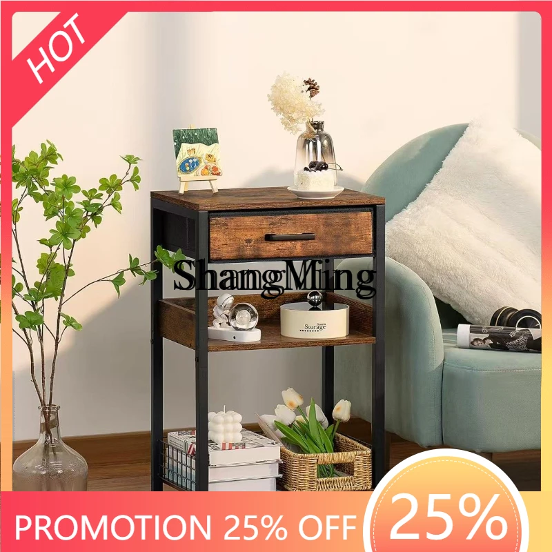 SM Multifunctional Storage Cabinet Home Bedroom Bedside Table Office Printer Storage Drawer Rack