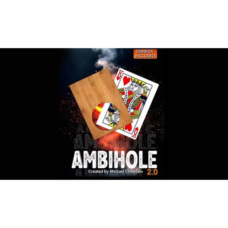 

Ambihole 2.0 (Гиммик) от Микаэля Шателена: Фокусы с картами для близкого плана, реквизит для покера, иллюзии, профессиональные магические трюки, забавные фокусы для магов.