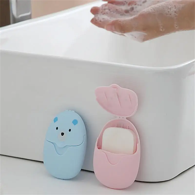 1/2PCS Travel Soap Sheets Portable Soap Paper Bath Hand Outdoor Travel Cleaning Soap Sheet Fragrance Foam Soap Suitable