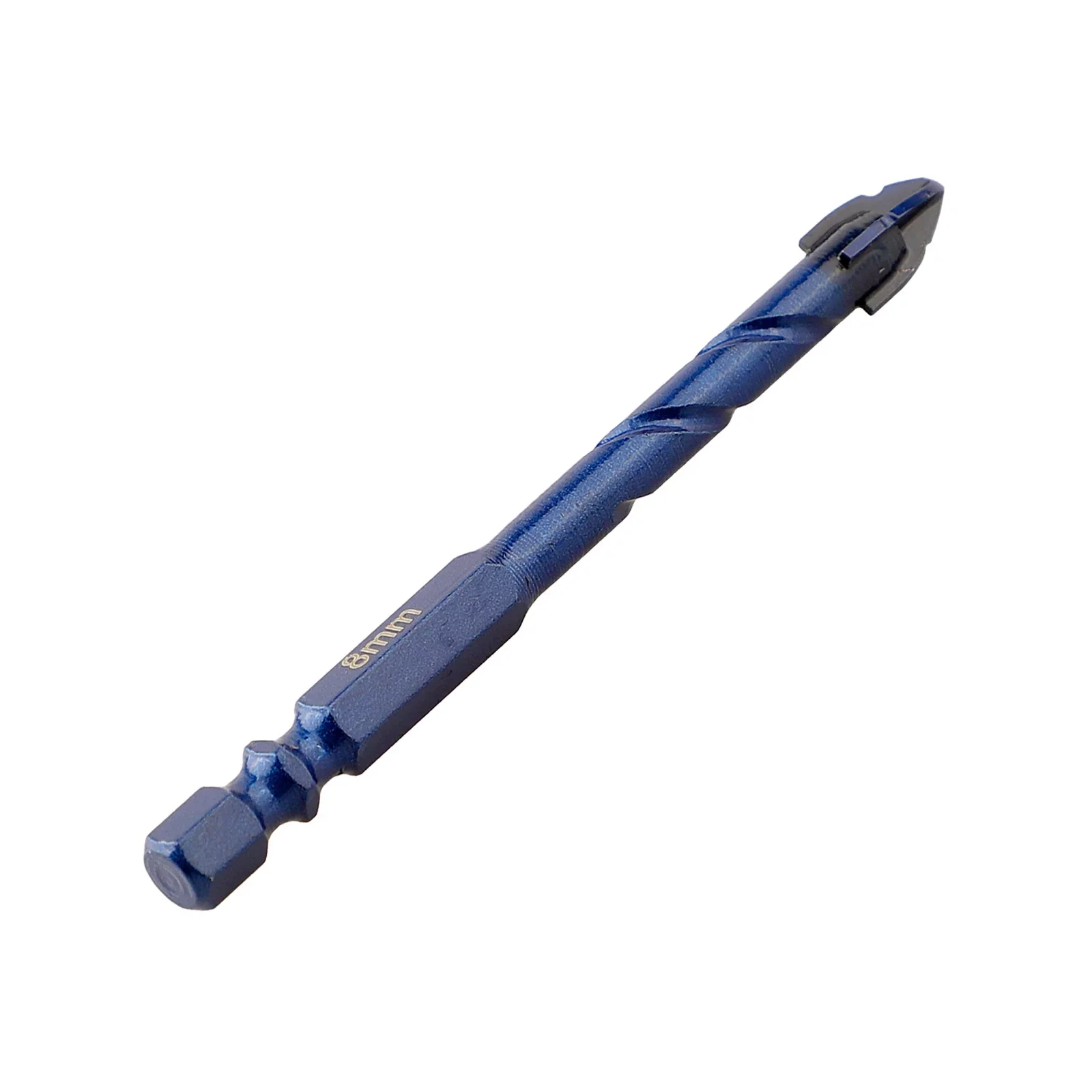 8mm Drill Bit Glass Tile Drill Bit Spiral Design Triangular Design Clean And Precise Holes High-speed Rotation DIY Projects