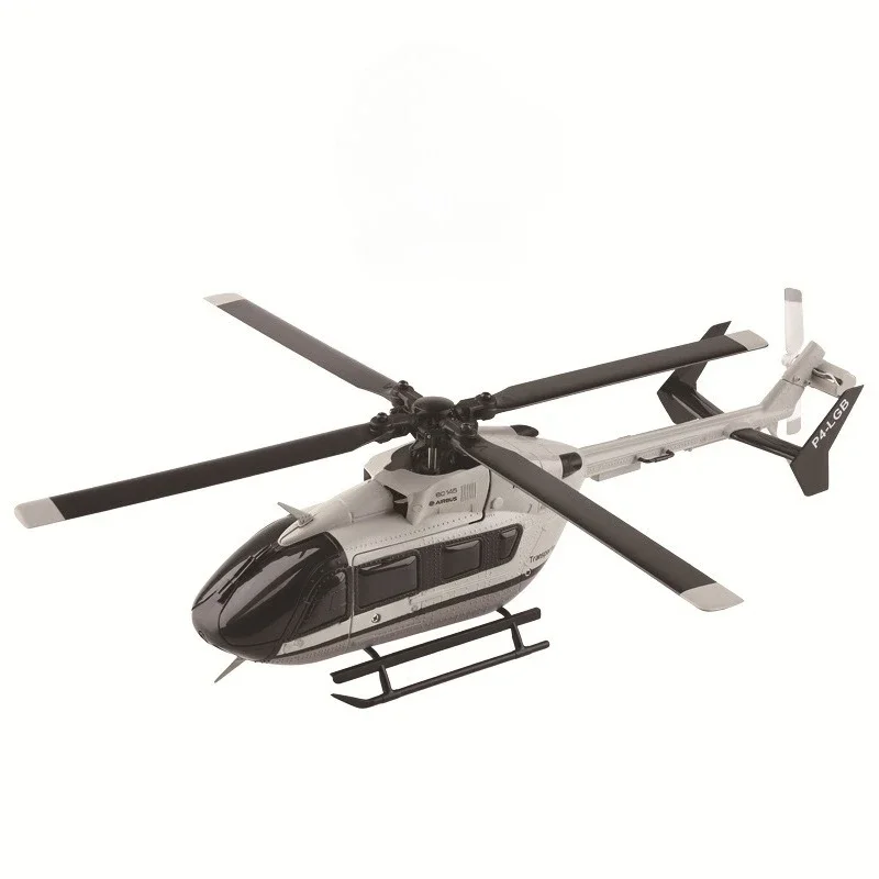 Helicóptero de Control Remoto K160 de Cuatro Canales, Modelo EC145 con Alerón de Cuatro Palas y Motor sin Escobillas