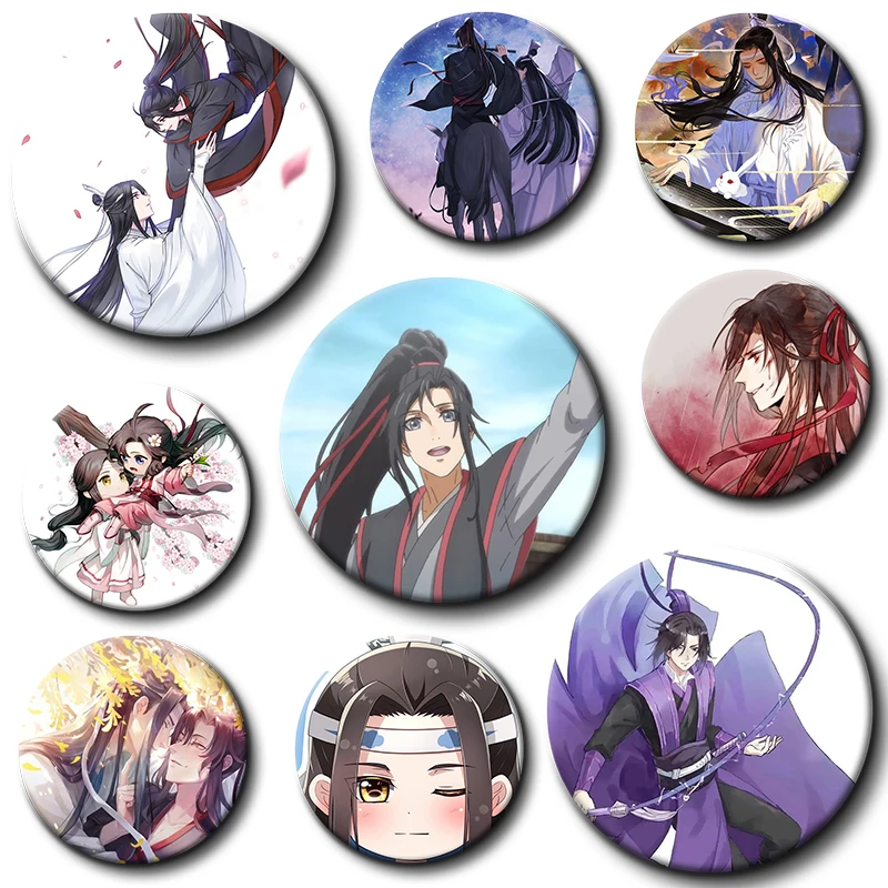 

Chen Qing Ling Mo Dao Zu Shi Cosplay Anime Badge Lan Zhan Wei Wuxian Lan Wangji Brooch Pin Accessories for Clothes Decor Gift