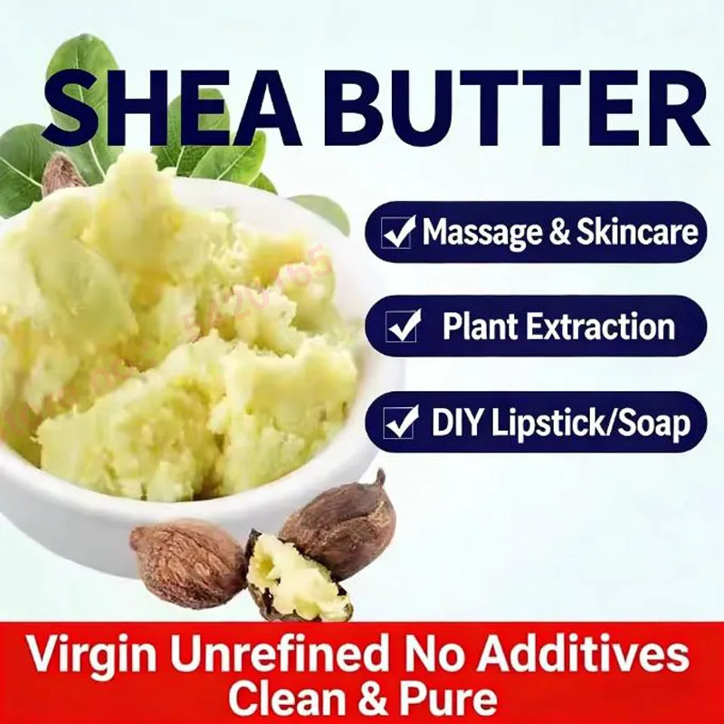 Africa Ghana Natural Shea Butter Unrefined ORGANIC For Handmade Lipstick Moisturizing Nourishing Body Massage Hand Made Soap