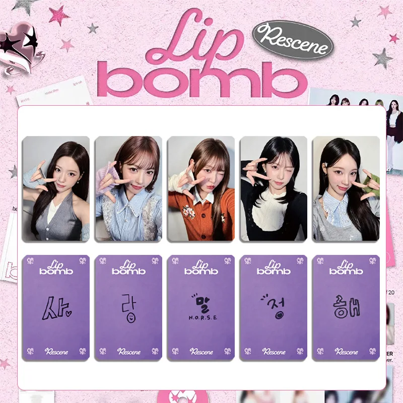 5Pcs/Set Idol RESCENE New Album Runaway Periphery Lomo Cards Postcards Special Bonus Cards Woni Liv Minami May Zena Fans Gifts image 4