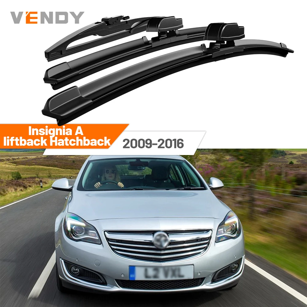 

For Opel Insignia A liftback Hatchback 2009-2016 Front & Rear Windshield Wiper Blades Windscreen Wipers Set